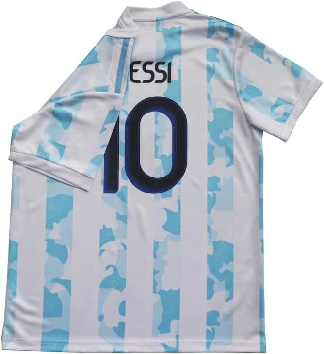 ORGBRAIN 2021 Argentina Home Copa-American #10 Kids Soccer Jersey & Shorts Set Youth Sizes - Image 4